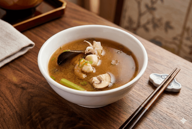 Soupe Miso aux Fruits de Mer